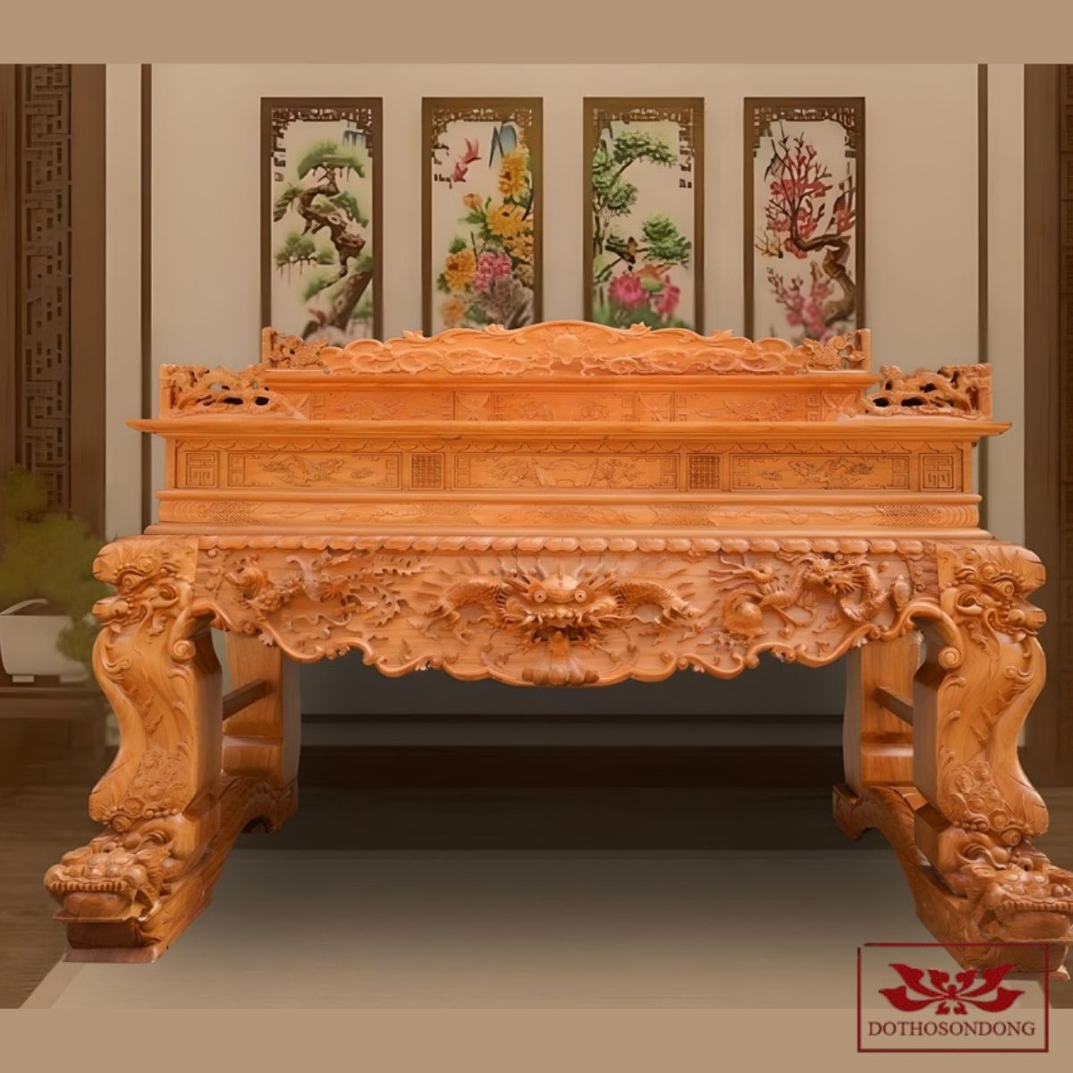 Mẫu sập thờ nhị cấp