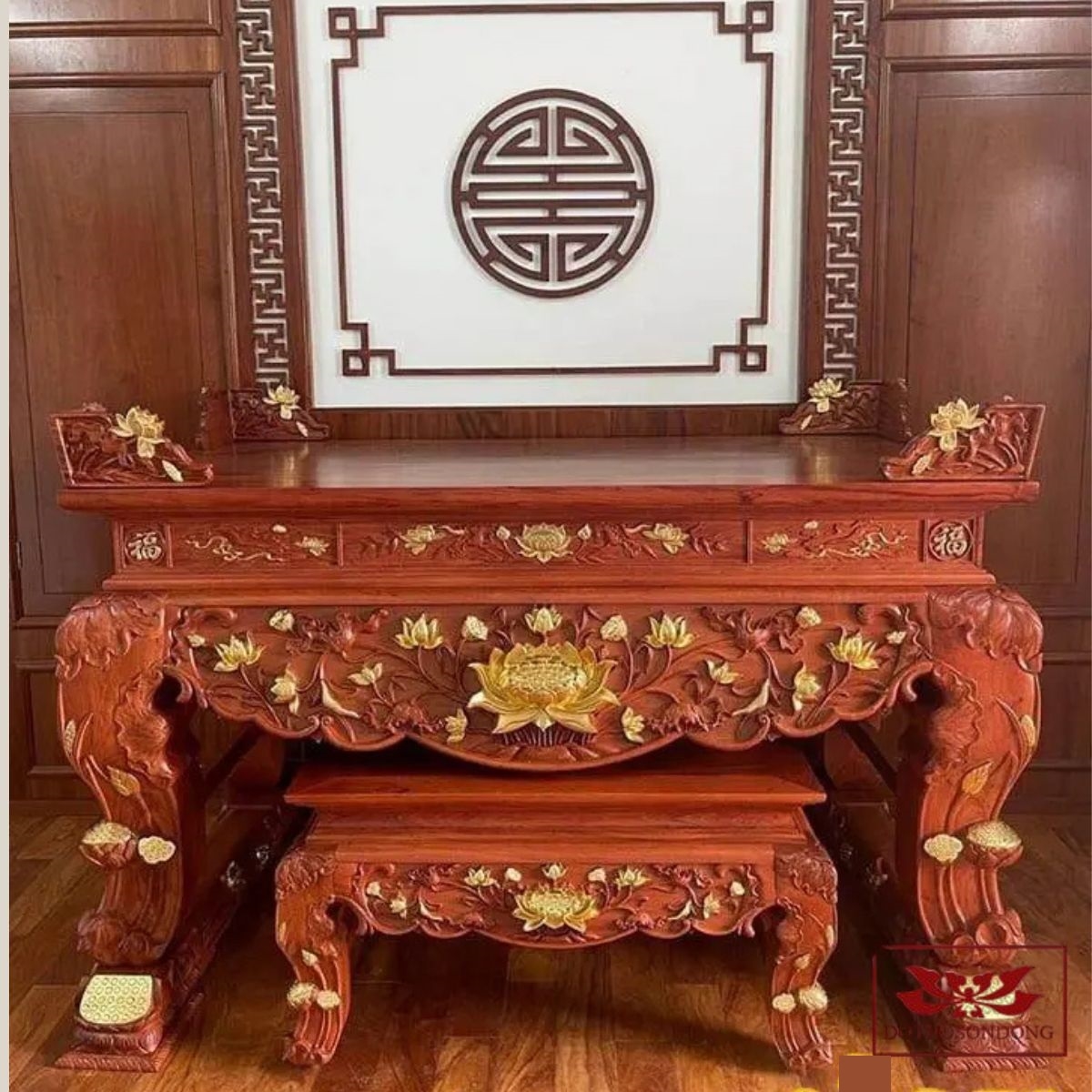 Chọn sập thờ theo không gian thờ cúng