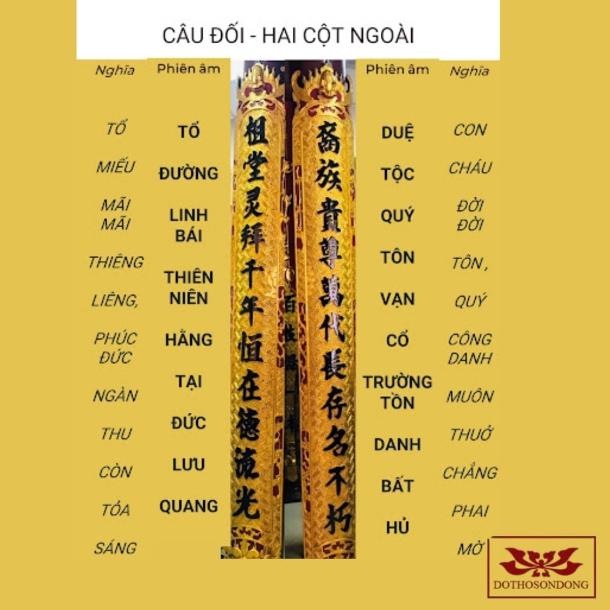 Câu đối từ đường hay mà bạn không nên bỏ lỡ 