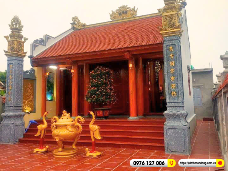 mau thiet ke nha tho ho ket hop nha o dep chuan phong thuy 5