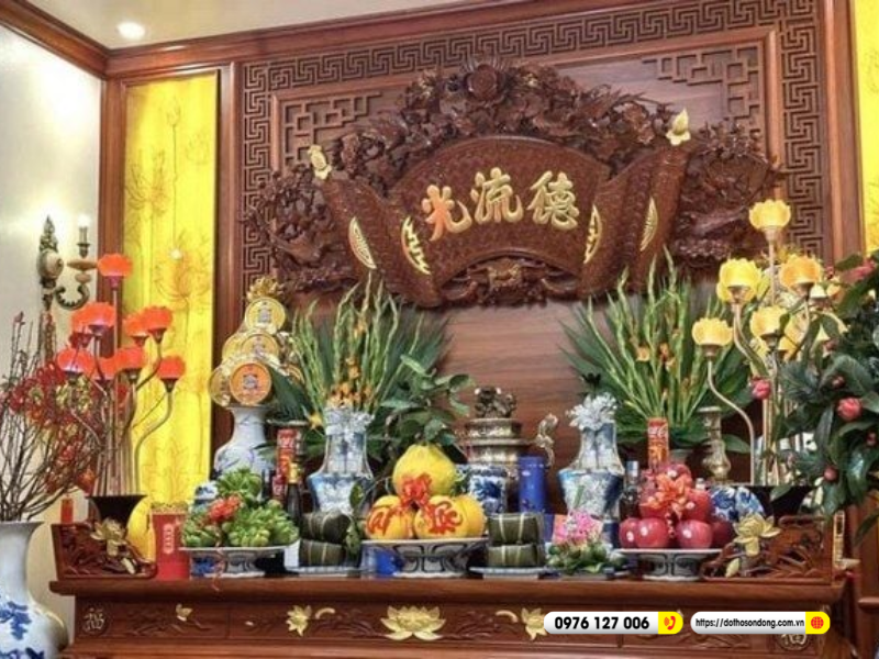 huong dan trang tri ban tho dep ngay tet chuan phong thuy 4 huong dan trang tri ban tho dep ngay tet chuan phong thuy 4