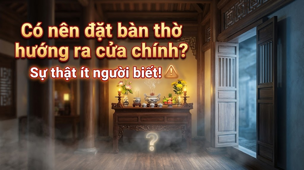 Có nên đặt bàn thờ hướng ra cửa chính Sự thật ít người biết