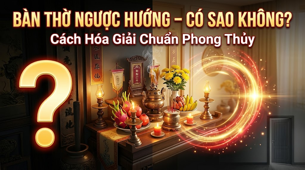 Bàn thờ quay ngược hướng nhà có sao không