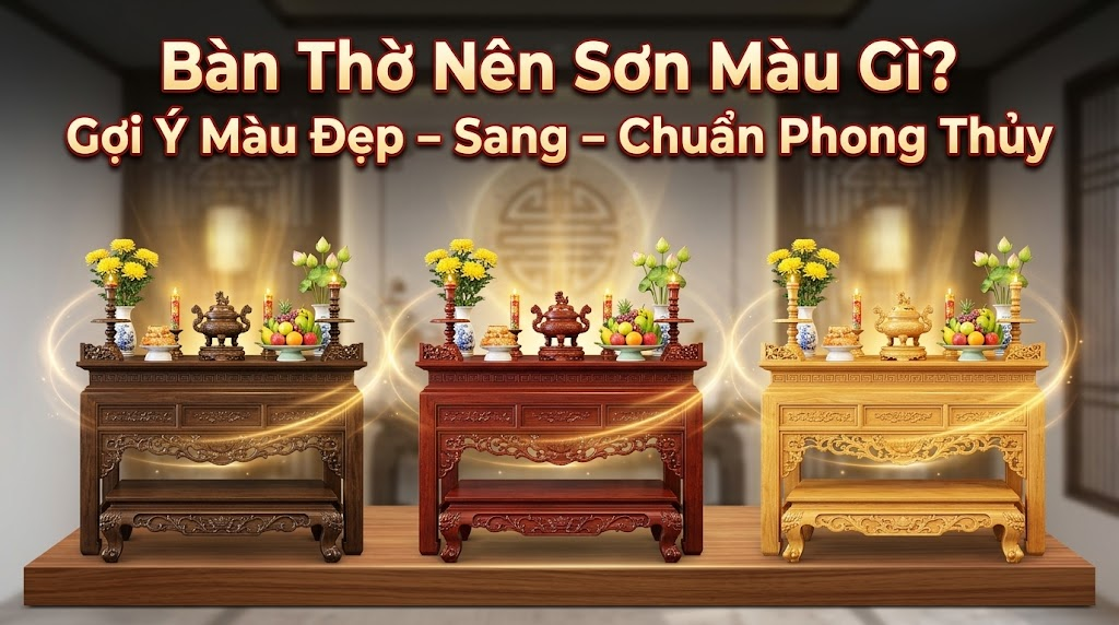 Bàn thờ nên sơn màu gì