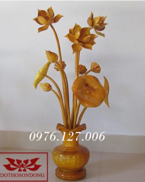Hoa sen gỗ mít 12